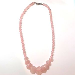 Rose quartz necklace